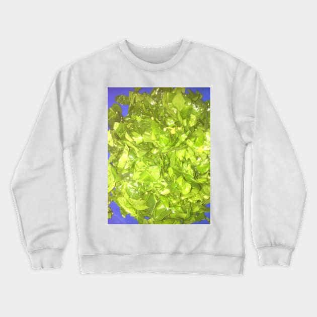 Chopped Baby Spinach With Garlic and Peppers Crewneck Sweatshirt by MVdirector